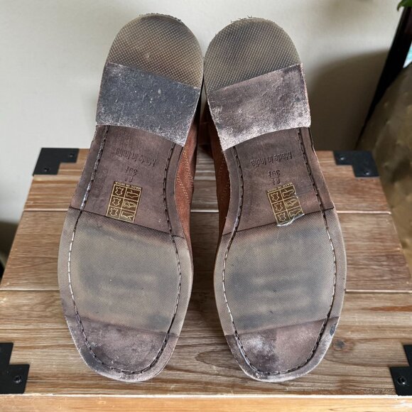 Free People Easton Equestrian Brown Suede Pull On "Ankle" Boots Size 8.5 / 39.5 - Picture 17 of 17